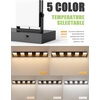image:imageVOLISUN 3 Light Bathroom Vanity Light 24 inch Dimmable Bathroom Light Fixtures Over Mirror 5 Color Temperatures 180Rotatable Head Black LED Vanity Lights for BathroomsETL CertificatedBlack5CCT