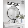 image:imageVOLISUN 3 Light Bathroom Vanity Light 24 inch Dimmable Bathroom Light Fixtures Over Mirror 5 Color Temperatures 180Rotatable Head Black LED Vanity Lights for BathroomsETL CertificatedBlack5CCT
