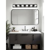 image:imageVOLISUN 3 Light Bathroom Vanity Light 24 inch Dimmable Bathroom Light Fixtures Over Mirror 5 Color Temperatures 180Rotatable Head Black LED Vanity Lights for BathroomsETL CertificatedBlack5CCT