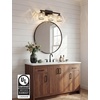 image:imageVOLISUN Crystal Vanity Lights for Bathroom 5 Light Bathroom Vanity Light Modern Stainless Steel Bathrooms Lights Over Mirror Chrome Bathrooms Lights FixturesUL CertificatedExclude BulbBlack