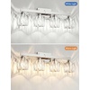 image:imageVOLISUN Crystal Vanity Lights for Bathroom 5 Light Bathroom Vanity Light Modern Stainless Steel Bathrooms Lights Over Mirror Chrome Bathrooms Lights FixturesUL CertificatedExclude BulbChrome