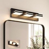 image:imageVOLISUN 3 Light Bathroom Vanity Light 24 inch Dimmable Bathroom Light Fixtures Over Mirror 5 Color Temperatures 180Rotatable Head Black LED Vanity Lights for BathroomsETL CertificatedBlack5CCT